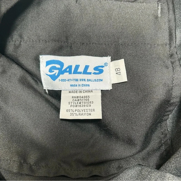 Galls Men Uniform Gray Tactical Multiple Pocket Cargo Pants Grip Waistband 48X32 - Picture 7 of 16